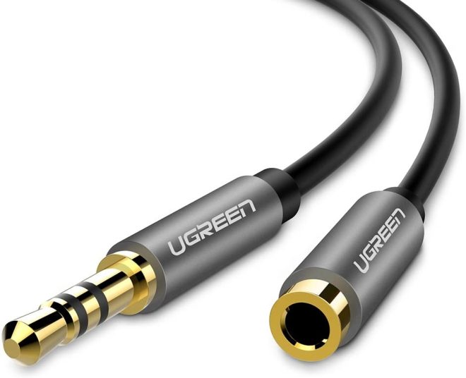 UGREEN 3.5mm Male to 3.5mm Female Extension Cable (Black) – 3M