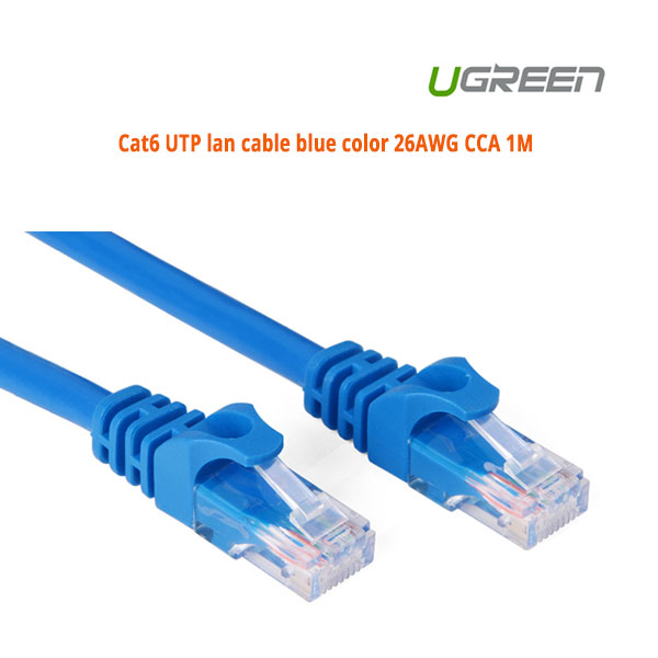 UGREEN Cat6 UTP blue color 26AWG CCA LAN Cable – 15m