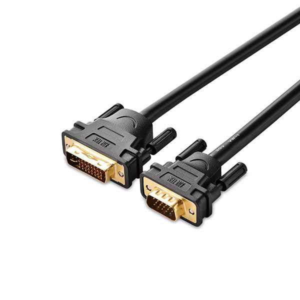 DVI (24+5) Male to VGA male Cable – Black 1.5M (11617)
