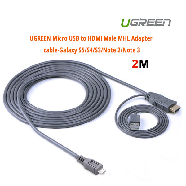 MHL Micro USB 11 Pin to HDMI Adater Cable 2M (20139)