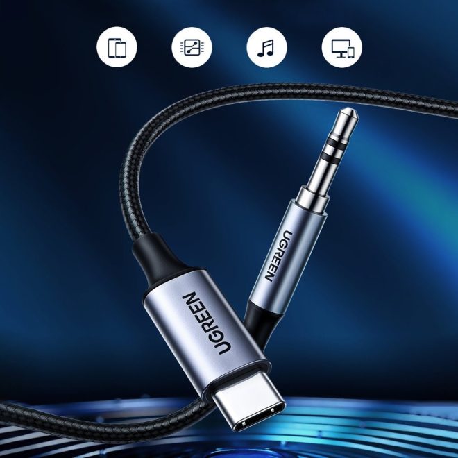 20192 USB-C to 3.5mm Male Audio Cable with Chip 1M