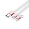 UGREEN Micro-USB to USB Cable with MFI Certified iPhone Adapter – 1.5m