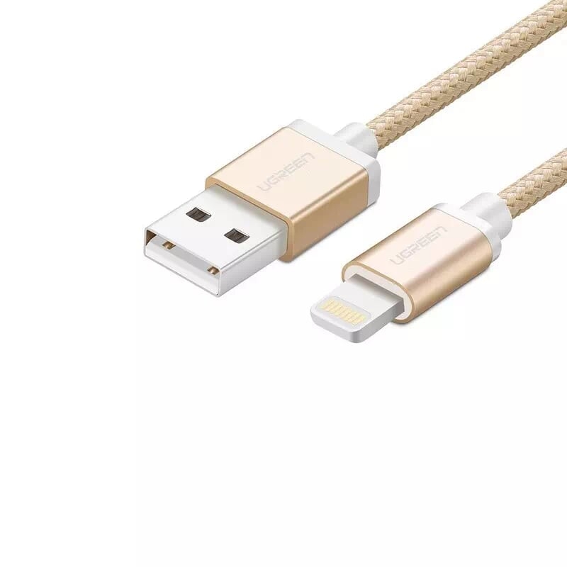 UGREEN 30587 iPhone 8-pin to USB2.0 Sync & Charging Cable Gold – 2m