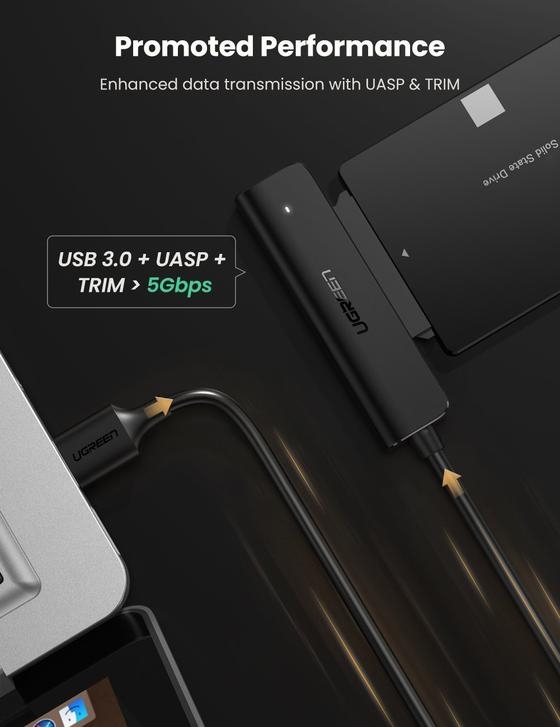 USB-A to 2.5-Inch SATA Converter 50cm 70609