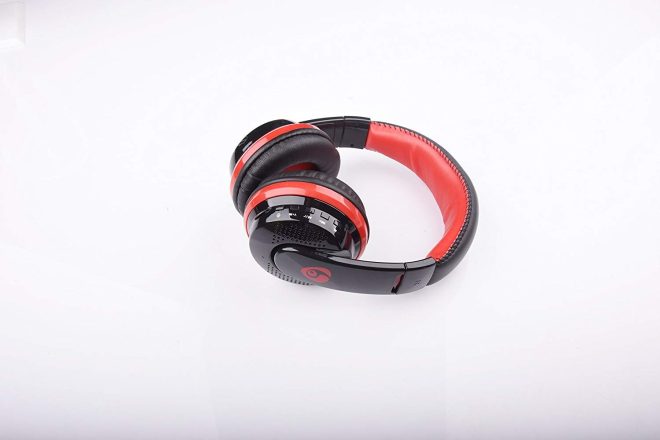 OVLENG MX666 Wireless Bluetooth Music Headphones with Mic Noise Canceling – Red