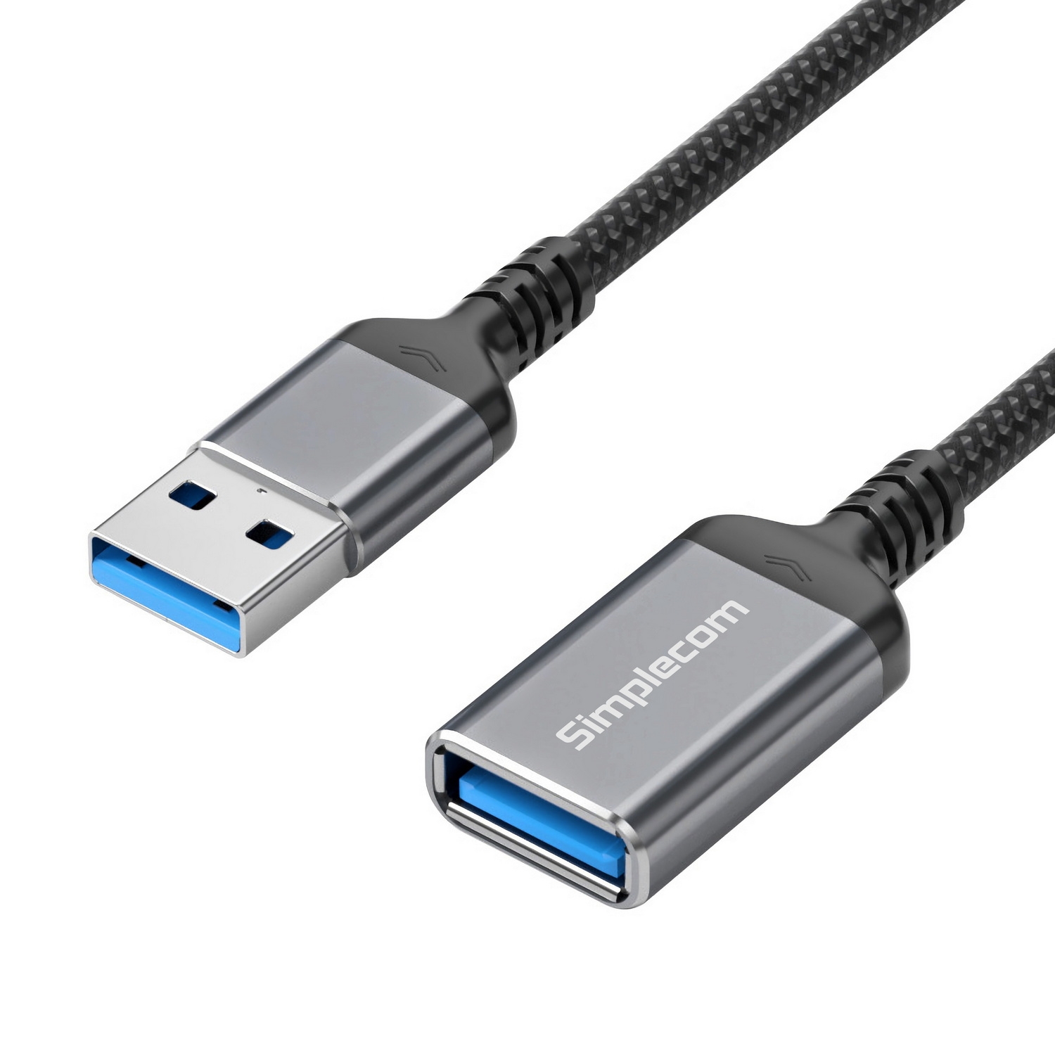 CAU320 USB 3.0 Extension Cable USB-A Male to USB-A Female Nylon Braided 2.0M