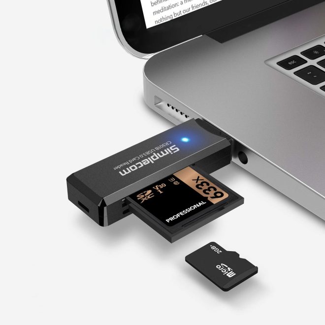 CR301B 2 Slot SuperSpeed USB 3.0 Card Reader