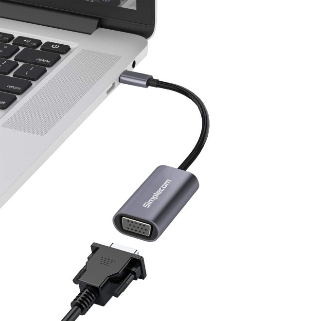 DA104 USB-C to VGA Adapter Full HD 1080p
