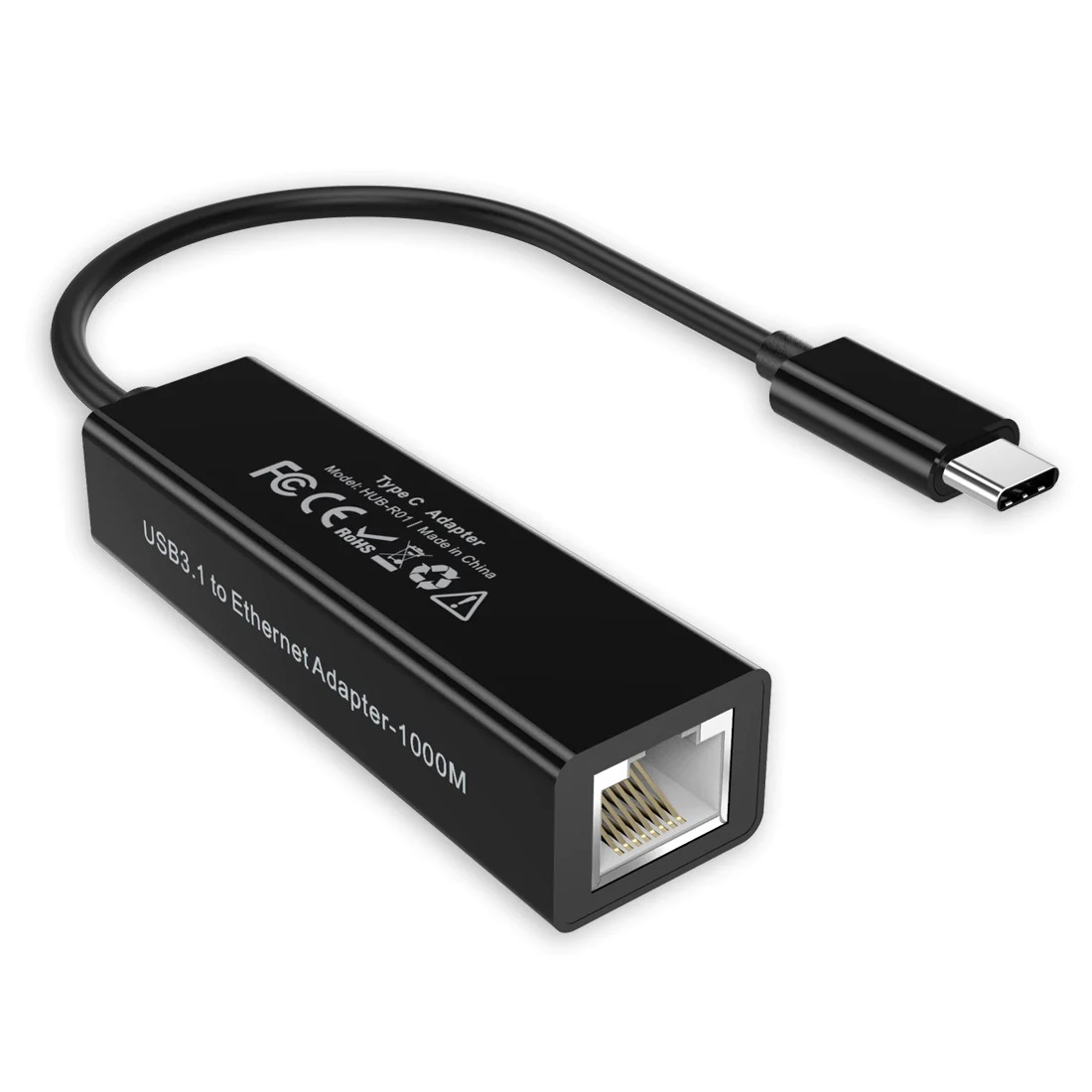 HUB-R01 USB 3.1 Type-C To RJ45 Gigabit Ethernet Adapter