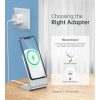 MA00117-SL MagLeap Magnetic Wireless Charger with Stand and AC Adapter