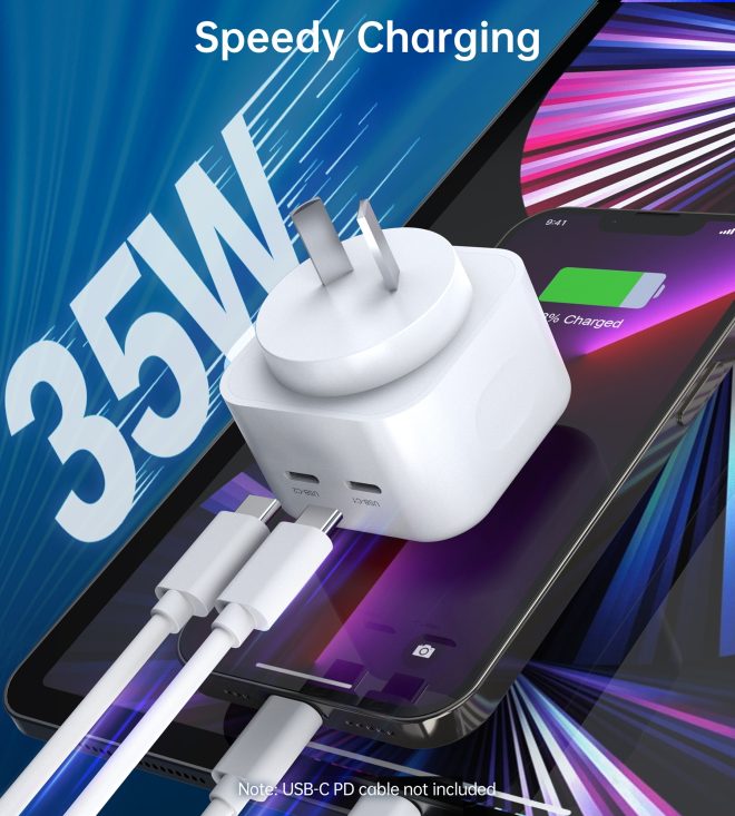Q5008 PD 35W Dual USB-C Charger