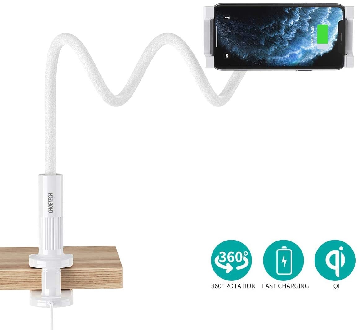 T548-S Wireless Charger with Flexible Holder