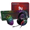 T-Wolf 4-pcs Rainbow Keyboard/Mouse/Headphone/Mouse Pad Kit Set – TF400