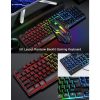 T-Wolf 4-pcs Rainbow Keyboard/Mouse/Headphone/Mouse Pad Kit Set – TF800