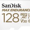 Sandisk Max Endurance Microsdhc Card SQQVR (15 000 HRS) UHS-I C10 U3 V30 100MB/S R 40MB/S W SD Adaptor SDSQQVR-GN6IA – 128GB