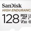 SANDISK HIGH ENDURANCE MICROSDHC CARD SQQNR UHS-I C10 U3 V30 100MB/S R 40MB/S W SD ADAPTOR SDSQQNR–GN6IA – 128GB