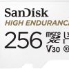 SANDISK HIGH ENDURANCE MICROSDHC CARD SQQNR UHS-I C10 U3 V30 100MB/S R 40MB/S W SD ADAPTOR SDSQQNR–GN6IA – 256GB