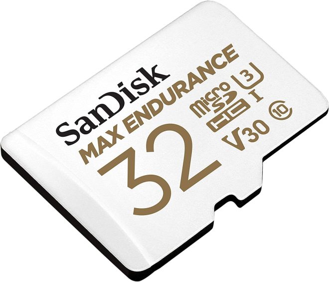 Sandisk Max Endurance Microsdhc Card SQQVR (15 000 HRS) UHS-I C10 U3 V30 100MB/S R 40MB/S W SD Adaptor SDSQQVR-GN6IA – 32GB