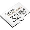 SANDISK HIGH ENDURANCE MICROSDHC CARD SQQNR UHS-I C10 U3 V30 100MB/S R 40MB/S W SD ADAPTOR SDSQQNR–GN6IA – 32GB