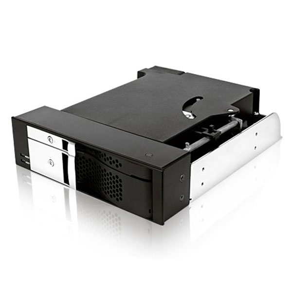 ICY BOX Trayless module for 1x 2.5″ and 1x 3.5″ SATA HDDs in 1x 5.25″ bay (IB-172SK-B)