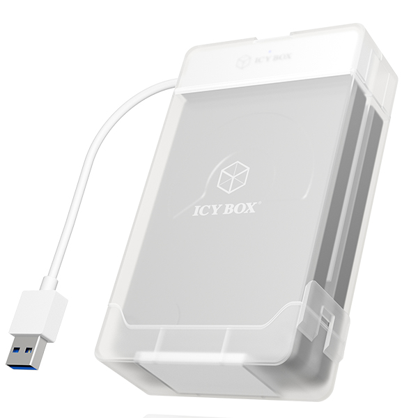 ICY BOX Adapter and enclosure for 2x 2.5″ SATA HDDs/SSDs (IB-AC7032-U3)