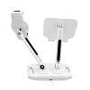 Universal and Adjustable Double Arm Stand Holder – White
