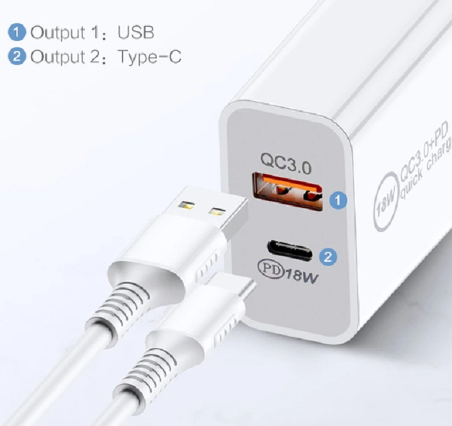 BDI 18W PD Quick Charger AU plug with USB and Type C Port  SDC-18WACB – 2