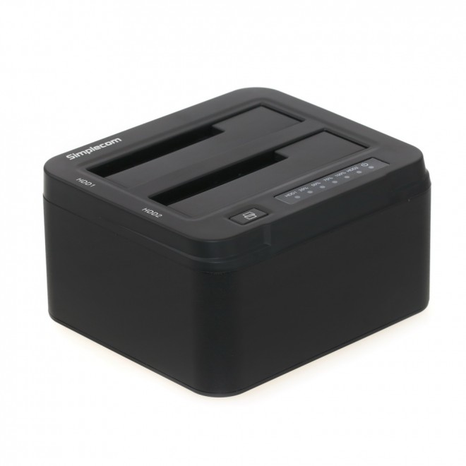 SD322 Dual Bay USB 3.0 Aluminium Docking Station for 2.5″ and 3.5″ SATA HDD – Black
