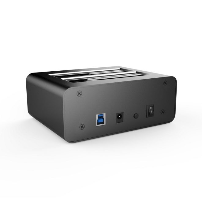 SD352 USB 3.0 to Dual SATA Aluminium Docking Station with 3-Port Hub and 1 Port 2.1A USB Charger