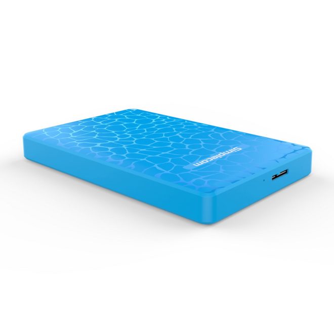 Simplecom SE101 Compact Tool-Free 2.5” SATA to USB 3.0 HDD/SSD Enclosure – Blue