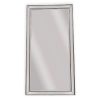 Beaded Framed Mirror – 190×100 cm, Silver