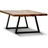 Begonia Coffee Table Live Edge Solid Mango Wood Unique Furniture – Natural – 130x80x45 cm