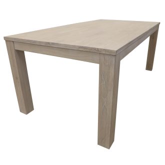 Dining Table 150cm Solid Mt Ash Wood Home Dinner Furniture – White