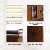 Umber Bed Frame Mattress Base Solid Pine Timber Wood – Dark Brown – QUEEN