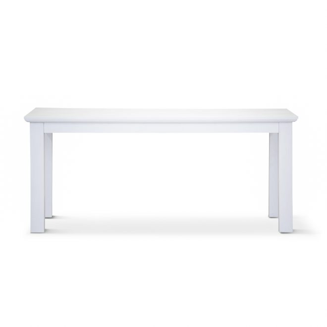 Laelia Dining Table Solid Acacia Timber Wood Coastal Furniture – White – 220x100x77 cm
