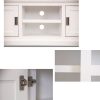 Laelia ETU Entertainment TV Unit Door Solid Acacia Wood Coastal – White – 160x45x60 cm