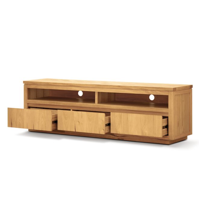 Rosemallow ETU Entertainment TV Unit Drawer Solid Messmate Timber Wood – 185x45x56 cm