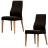 Rosemallow Dining Chair PU Leather Seat Solid Messmate Timber