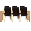 Rosemallow Dining Set Table PU Chair Solid Messmate Timber