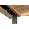 Aconite Dining Table Solid Messmate Timber Wood Black Metal Leg – Natural – 180x100x74 cm