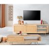 Martina ETU Entertainment TV Unit Solid Mango Wood Rattan Furniture – 147x40x50 cm