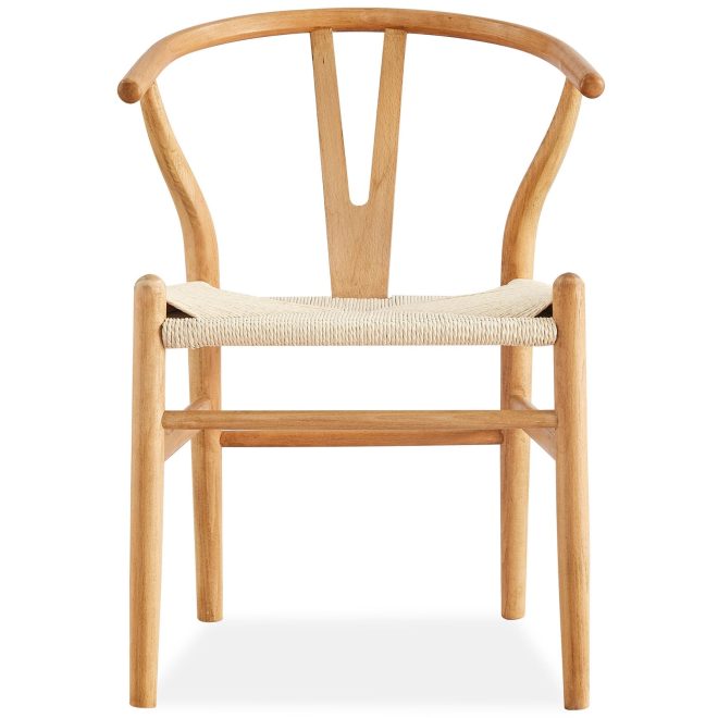 Anemone  Wishbone Dining Chair Beech Timber Replica Hans Wenger