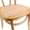 Azalea Arched Back Dining Chair Solid Elm Timber Wood Rattan Seat