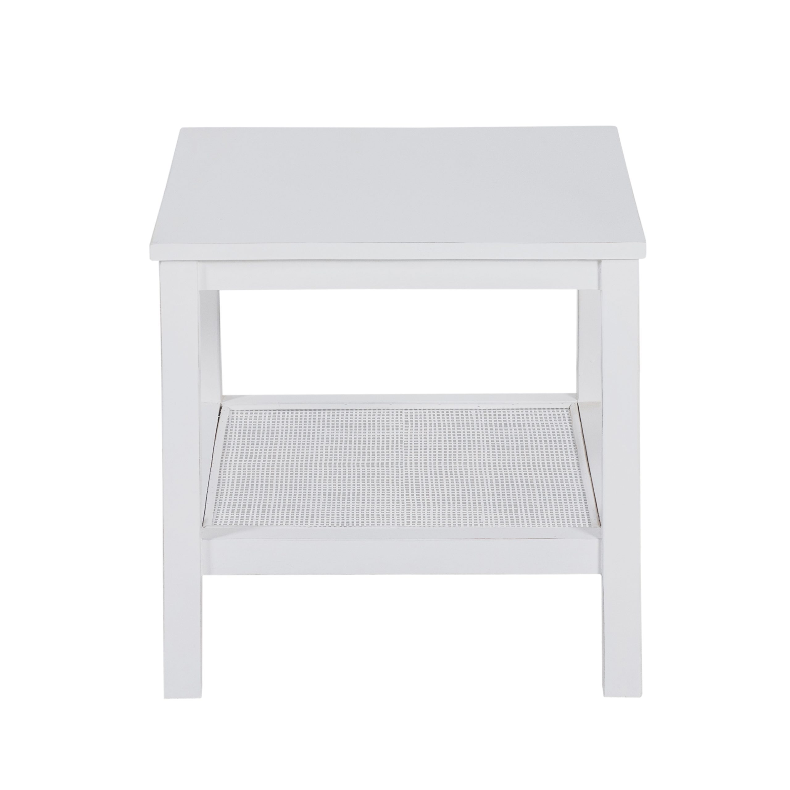 Jasmine Coffee Side Table Laptop Desk Bedside Sofa End Tables Mindi Wood – White