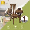 Birdsville Dining Chair Set of 2 Solid Mt Ash Wood Dining Furniture – Brown