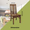 Birdsville Dining Set Table Chair Solid Mt Ash Wood Timber – Brown – 7