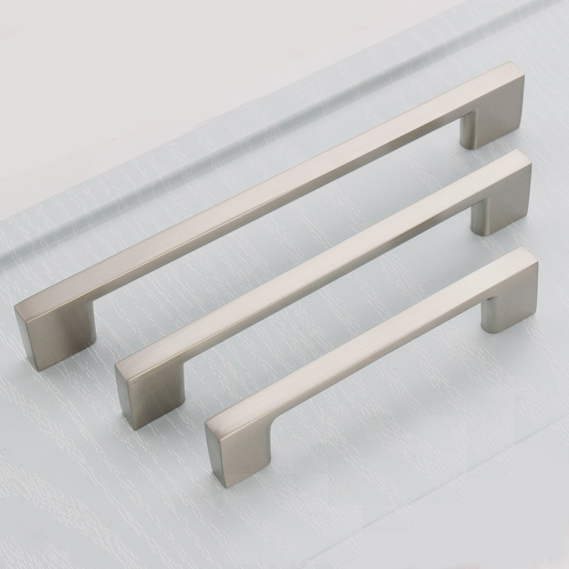 Brushed Nickel Kitchen Door Cabinet Drawer Handle Pulls – 192mm