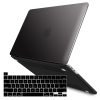 MacBook Pro 13 inch 2020 Release A2251 A2289 A2338 Matte Shell Case Keyboard Cover Touch Bar – Black