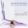 Fitness Yoga Strap Band Waist Trainer Leg Door Swing Adjustable Ballet Dancer – Purple