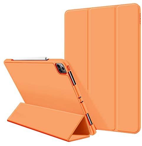 iPad Pro 11 Inch 2020 Soft Tpu Smart Premium Case Auto Sleep Wake Stand Cover Pencil holder – Orange